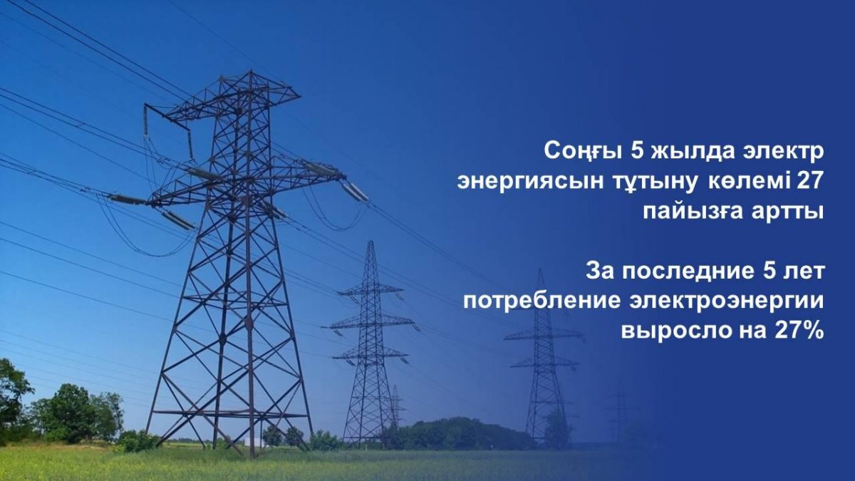 За последние 5 лет потребление электроэнергии выросло на 27%