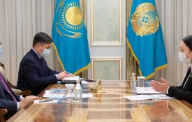 Глава государства принял генерального директора Научно-исследовательского института проблем биологической безопасности Кунсулу Закарью