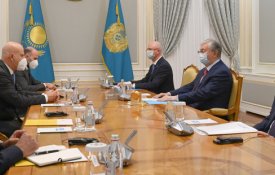 Глава государства принял Исполнительного директора компании «Эни С.п.А.» Клаудио Дескальци
