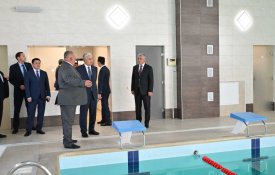 Президент ознакомился с деятельностью социальных объектов села Шахтер