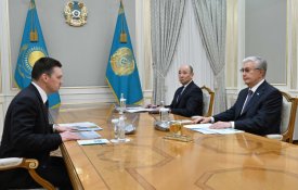 Глава государства принял председателя правления Евразийского банка развития Николая Подгузова