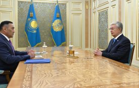 Глава государства принял председателя Комитета национальной безопасности Ермека Сагимбаева