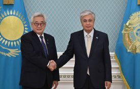 Мемлекет басшысы Бүкіләлемдік таеквондо федерациясының (WT) президенті Чунгвон Чоуды қабылдады