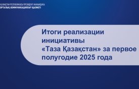 Итоги реализации инициативы «Таза Қазақстан» за первое полугодие 2025 года