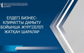 Проводимые меры по развитию бизнес-климата в стране