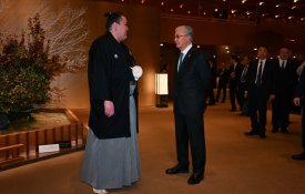 В Токио состоялась встреча Президента Касым-Жомарта Токаева с профессиональным борцом сумо Ерсином Балтагулом