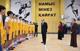 Глава государства посетил многофункциональный комплекс Tanym