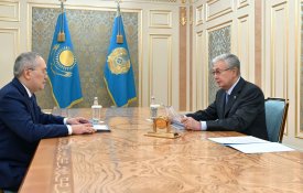 Касым-Жомарт Токаев принял председателя Агентства по финансовому мониторингу Жаната Элиманова
