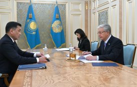 Мемлекет басшысы «Қазақстан темір жолы» ҰК» АҚ басқарма төрағасы Талғат Алдыбергеновті қабылдады