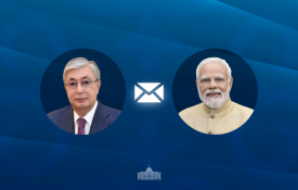 Мемлекет басшысы Премьер-министр Нарендра Модиға Үндістанның Республика күніне байланысты құттықтау жеделхатын жолдады