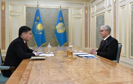 Глава государства принял министра труда и социальной защиты населения Аскарбека Ертаева