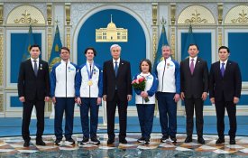 Мемлекет басшысы XXV Қысқы Олимпиада ойындарының чемпионы Михаил Шайдоровты марапаттады