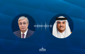 Состоялся телефонный разговор Президента с Эмиром Государства Катар