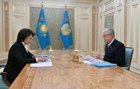Глава государства принял министра здравоохранения Акмарал Альназарову