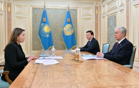 Глава государства принял председателя правления общественного фонда «Қазақстан халқына» Лаззат Чинкисбаеву