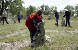 Абай облысының кентінде экологиялық акция өтті