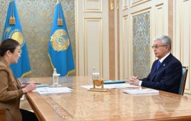 Глава государства принял Уполномоченного по правам ребенка Динару Закиеву