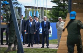 Президент посетил Военный колледж имени Шокана Уалиханова