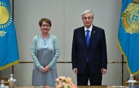 Глава государства принял президента Европейского банка реконструкции и развития Одиль Рено-Бассо