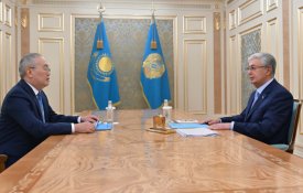 Глава государства принял председателя Агентства по финансовому мониторингу Жаната Элиманова