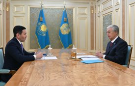 Глава государства принял председателя правления АО «Самрук-Қазына» Нурлана Жакупова
