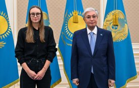 Глава государства встретился с Еленой Рыбакиной