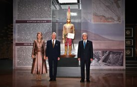 Қазақстан Президенті Бельгиялықтар Королімен және Патшайымымен бірге Ұлттық музейге барды