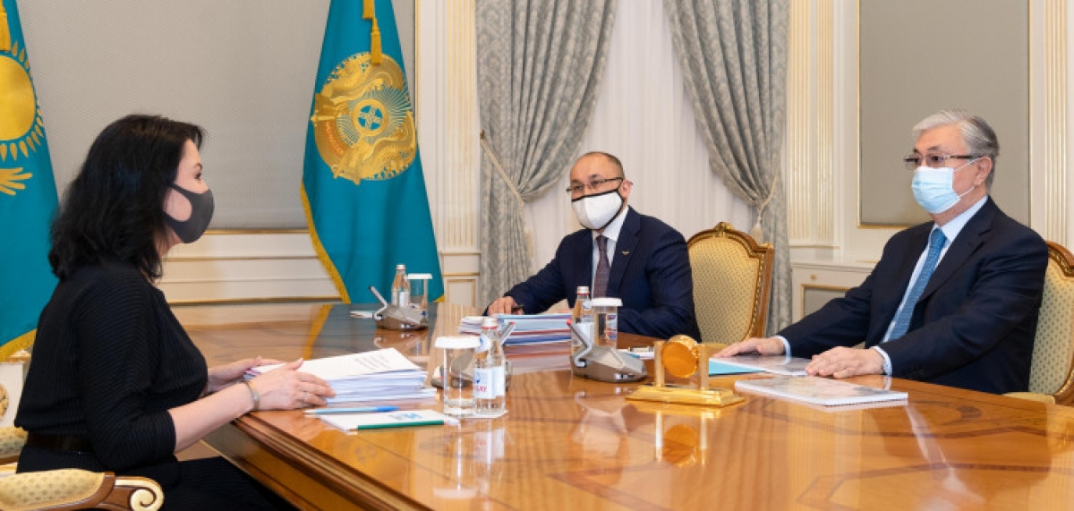 Касым-Жомарт Токаев принял уполномоченного по правам ребенка Аружан Саин