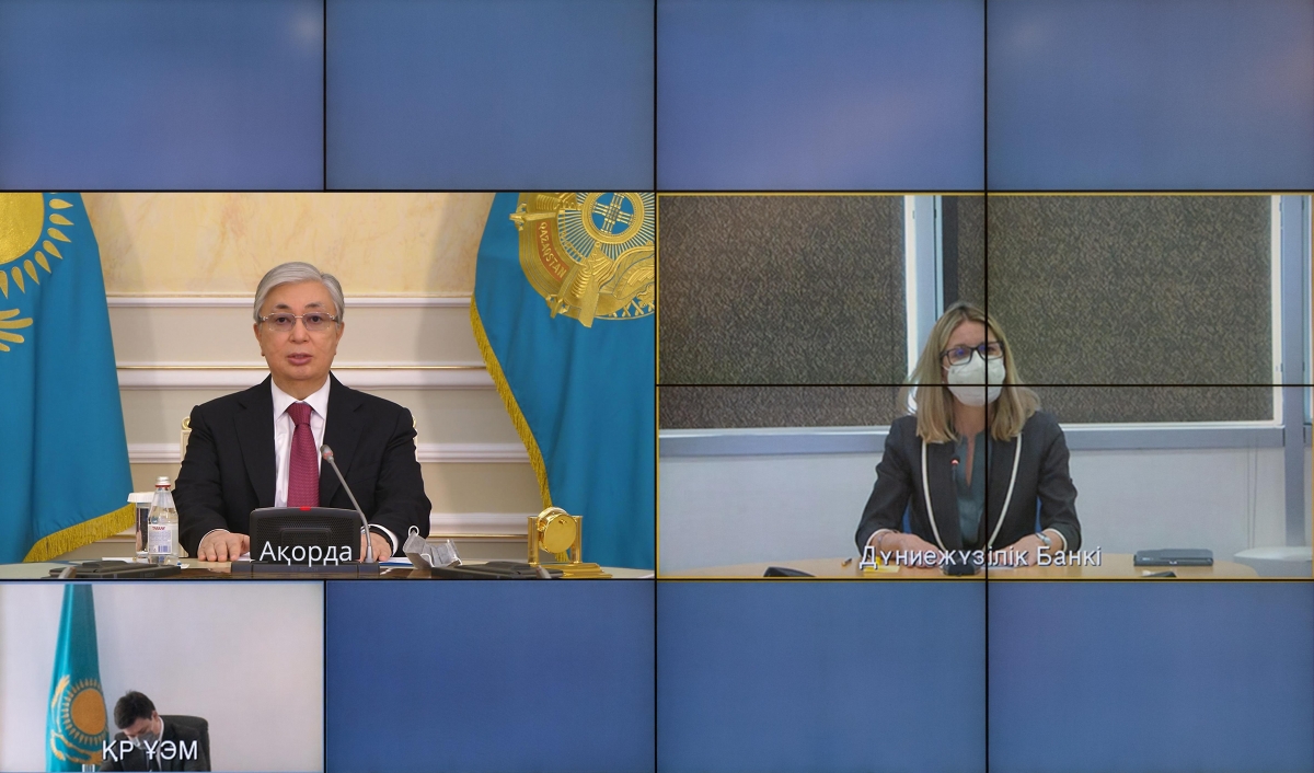 Президент Казахстана провел беседу с вице-президентом Всемирного банка Анной Бьерде