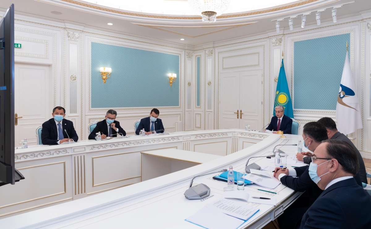 Президент Касым-Жомарт Токаев принял участие в заседании Высшего Евразийского экономического совета