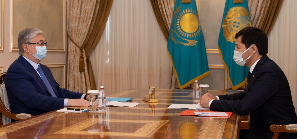 Глава государства принял акима Западно-Казахстанской области Гали Искалиева