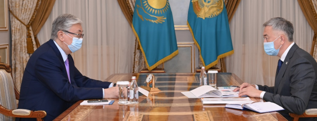 Глава государства принял председателя Агентства по защите и развитию конкуренции Серика Жумангарина