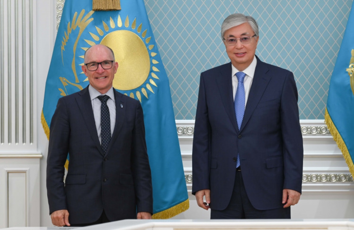 Касым-Жомарт Токаев принял главу Подготовительной комиссии ОДВЗЯИ Роберта Флойда