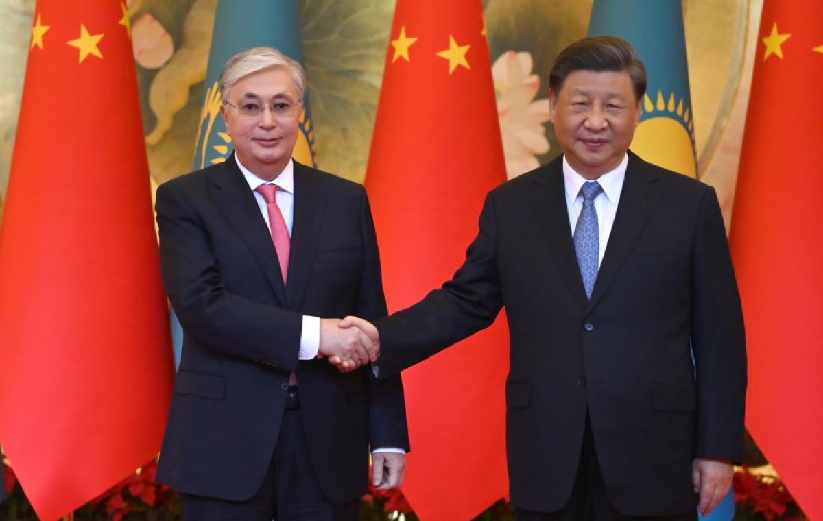Президент Казахстана Касым Жомарт Токаев и Председатель КНР Си Цзиньпин провели переговоры0j
