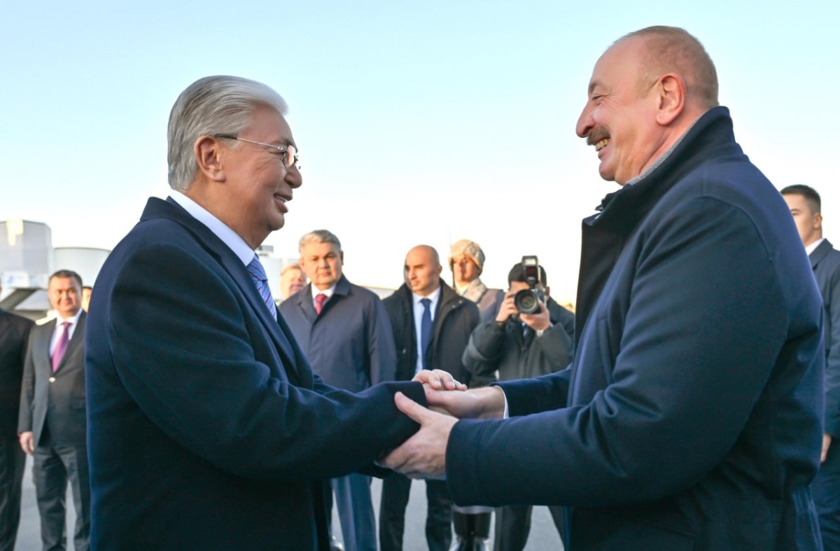 Президент Азербайджана Ильхам Алиев прибыл с государственным визитом в Казахстан