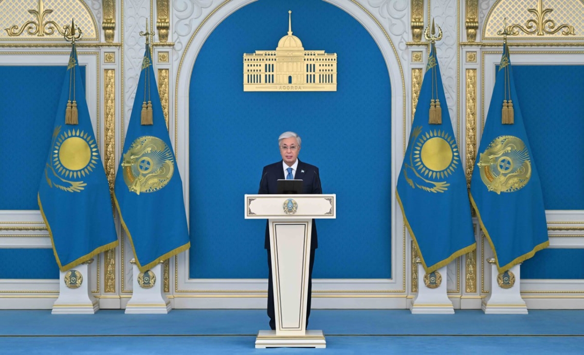 Глава государства в ходе телемоста открыл автомобильный завод KIA Qazaqstan