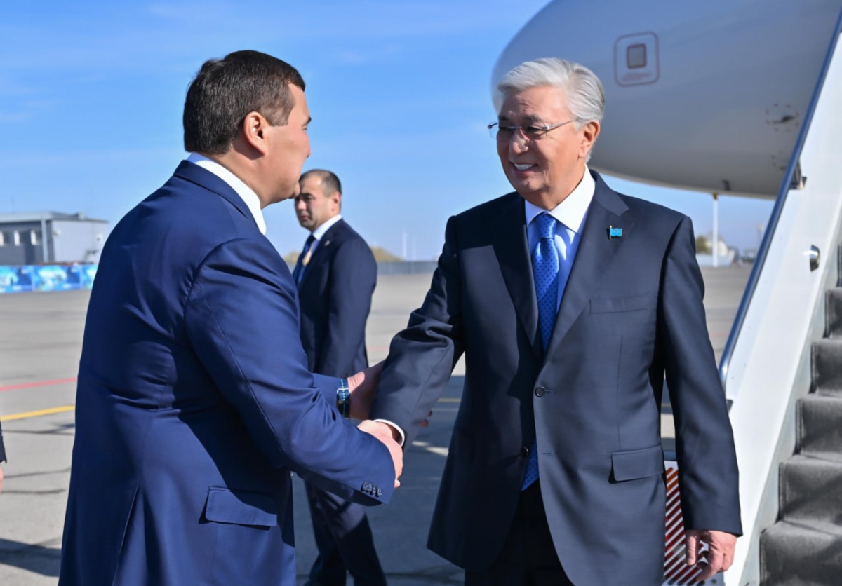 Президент прибыл с рабочей поездкой в Кызылординскую область