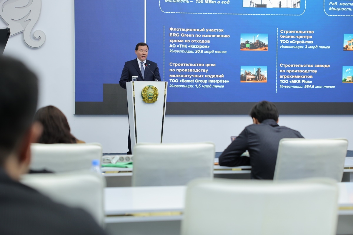 Четыре проекта на 350 млрд тенге планируют реализовать в Актюбинской области