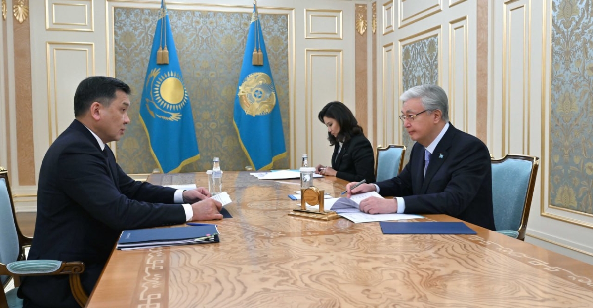 Глава государства принял председателя правления АО «НК «ҚТЖ» Талгата Алдыбергенова