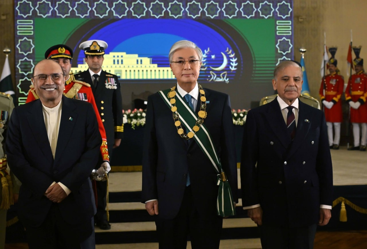 Президент Касым-Жомарт Токаев удостоен высшей государственной награды Пакистана – ордена Nishan-e-Pakistan